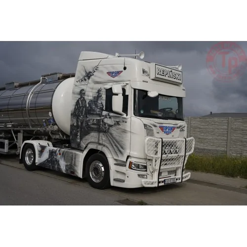 Scania Next Gen R-serie Highline met 3-assige tankoplegger Repinski TEKNO 86346 TEKNO