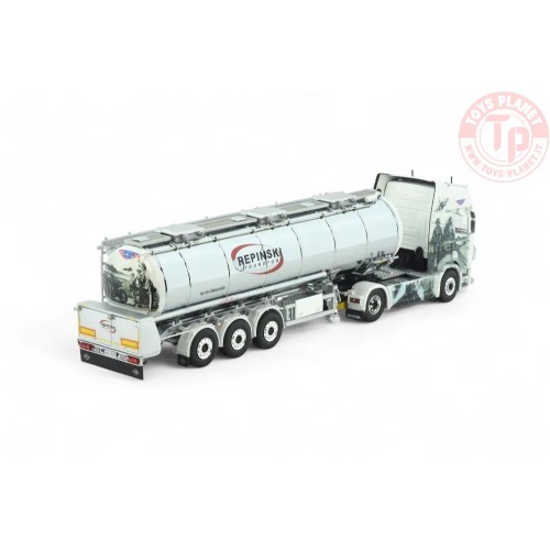 Scania Next Gen R-serie Highline met 3-assige tankoplegger Repinski TEKNO 86346 TEKNO
