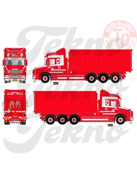 Scania Torpedo Highline haakarm motorwagen Sejer & Sonnichsen TEKNO 86677 TEKNO