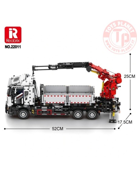 Camion Gru Telecomandato (2328pcs) REOBRIX 22011 REOBRIX Camion Gru Telecomandato (2328pcs) REOBRIX 22011 REOBRIX