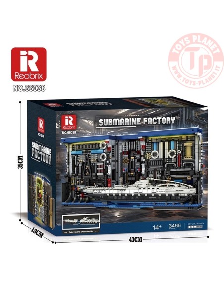 Fabbrica Sottomarino (3372pcs) REOBRIX 66038 REOBRIX