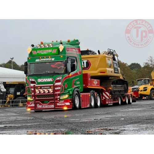 Scania NGR660 V8 6x2 met 3-assige wielkuip semi. Verpakt in luxe giftbox - Jan Mues TEKNO 88132 TEKNO