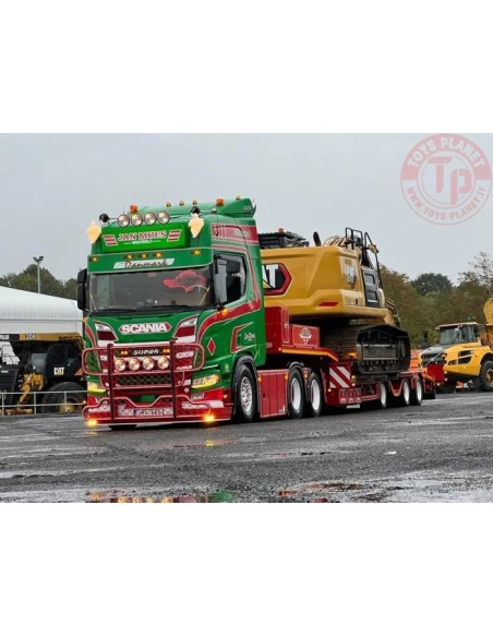 Scania NGR660 V8 6x2 met 3-assige wielkuip semi. Verpakt in luxe giftbox - Jan Mues TEKNO 88132 TEKNO