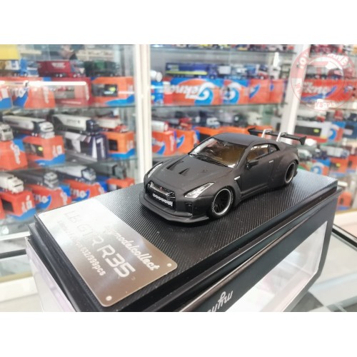 1/64 Nissan GT-R R35 lb gtr r35 nero opaco MC640004C MODELCOLLECT