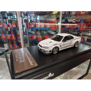 1/64 NISSAN SKYLINE GT-R R34 V-SPEC BIANCO MC640009G MODELCOLLECT