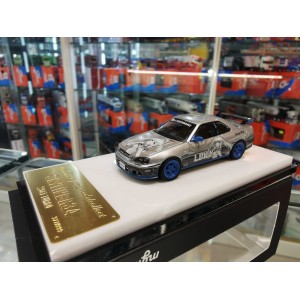 1/64 NISSAN SKYLINE R34 25GT TURBO LBWK MC640010B MODELCOLLECT