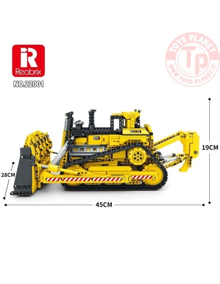 Dozer Cingolato Radiocomandato (1988pcs) REOBRIX 22001 REOBRIX Dozer Cingolato Radiocomandato (1988pcs) REOBRIX 22001 REOBRIX