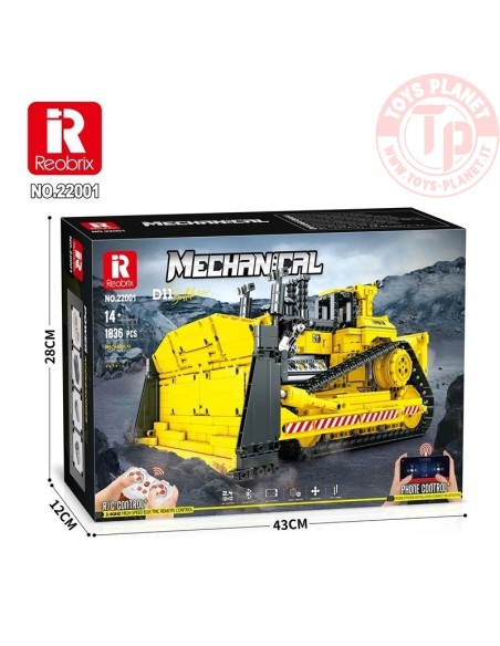 Dozer Cingolato Radiocomandato (1988pcs) REOBRIX 22001 REOBRIX