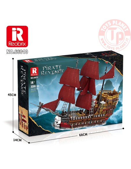 Galeone Pirati (3066pcs) REOBRIX 66010 REOBRIX
