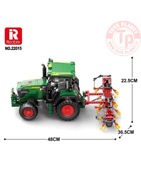 Trattore Radiocomandato con voltafieno (1828pcs) REOBRIX 22015 REOBRIX