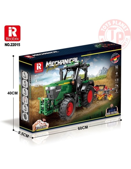 Trattore Radiocomandato con voltafieno (1828pcs) REOBRIX 22015 REOBRIX