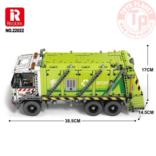 Camion Rifiuti Radiocomandato (1468pcs) REOBRIX 22022 REOBRIX