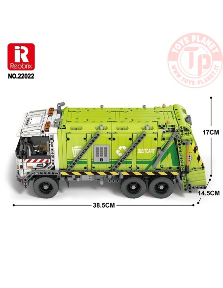 Camion Rifiuti Radiocomandato (1468pcs) REOBRIX 22022 REOBRIX Camion Rifiuti Radiocomandato (1468pcs) REOBRIX 22022 REOBRIX