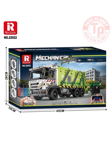 Camion Rifiuti Radiocomandato (1468pcs) REOBRIX 22022 REOBRIX