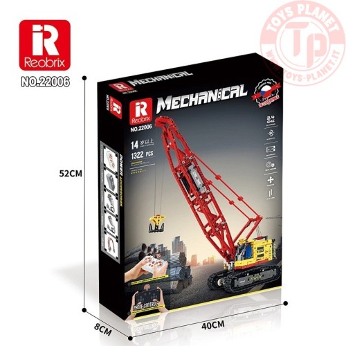 Gru Cingolata Radiocomandata (1322pcs) REOBRIX 22006 REOBRIX