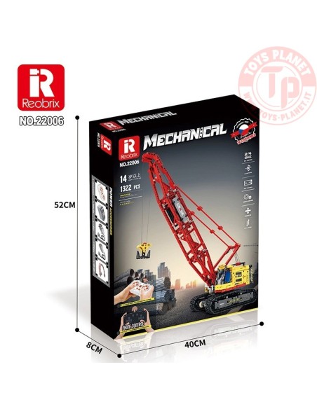 Gru Cingolata Radiocomandata (1322pcs) REOBRIX 22006 REOBRIX