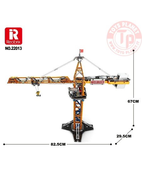 Gru a Torre Radiocomandata (1288pcs) REOBRIX 22013 REOBRIX