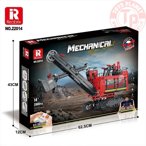 Escavatore Miniera Radiocomandato (2968pcs) REOBRIX 22014 REOBRIX