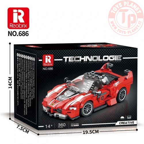 Auto da Corsa Rossa (392pcs) REOBRIX 686 REOBRIX