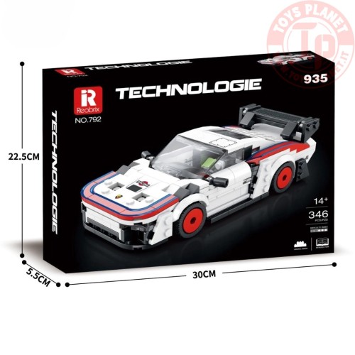 Auto da Corsa Bianca Rossa (346pcs) REOBRIX 792 REOBRIX