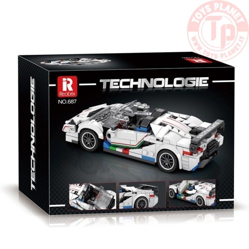 Auto da Corsa Bianco (382pcs) REOBRIX 687 REOBRIX