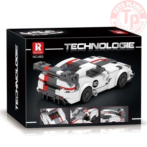 Auto da Corsa Bianco e Nero (419pcs) REOBRIX 683 REOBRIX