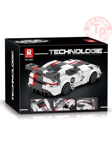 Auto da Corsa Bianco e Nero (419pcs) REOBRIX 683 REOBRIX