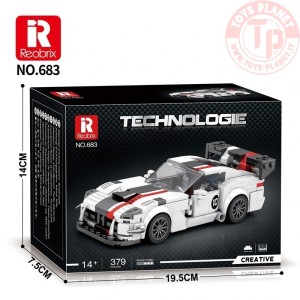 Auto da Corsa Bianco e Nero (419pcs) REOBRIX 683 REOBRIX