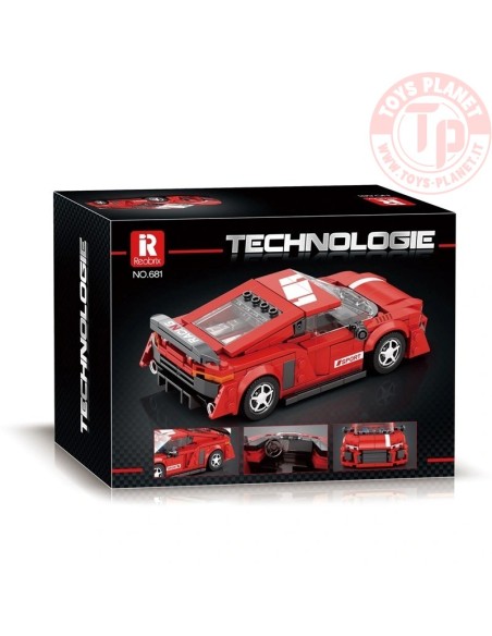 Auto da Corsa Bianco Rosso (413pcs) REOBRIX 681 REOBRIX Auto da Corsa Bianco Rosso (413pcs) REOBRIX 681 REOBRIX