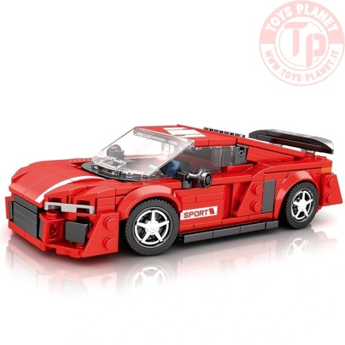 Auto da Corsa Bianco Rosso (413pcs) REOBRIX 681 REOBRIX