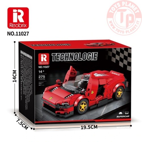 Auto da Corsa Rosso Nero (306pcs) REOBRIX 11027 REOBRIX