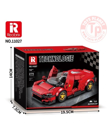 Auto da Corsa Rosso Nero (306pcs) REOBRIX 11027 REOBRIX