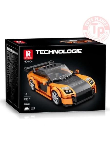 Auto da Corsa Arancio Nero (306pcs) REOBRIX 804 REOBRIX