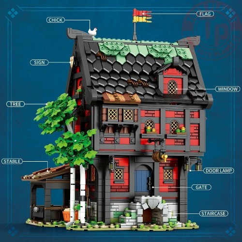 Medieval Tavern THE CRUSADER'S INN (3214pcs) REOBRIX 66017 REOBRIX