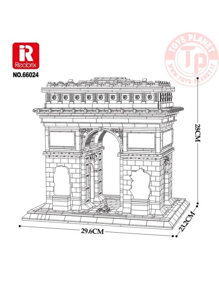 Arch of Triumph (3718pcs) REOBRIX 66024 REOBRIX Arch of Triumph (3718pcs) REOBRIX 66024 REOBRIX