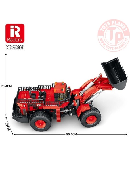 Pala Gommata Rossa Radiocomandato (1876pcs) REOBRIX 22010 REOBRIX Pala Gommata Rossa Radiocomandato (1876pcs) REOBRIX 22010 REOBRIX