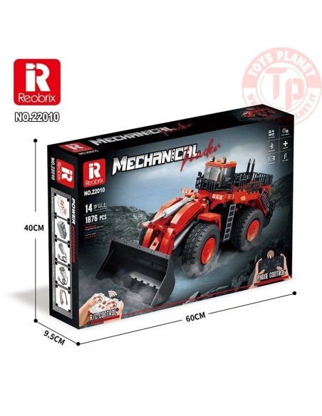 Pala Gommata Rossa Radiocomandato (1876pcs) REOBRIX 22010 REOBRIX