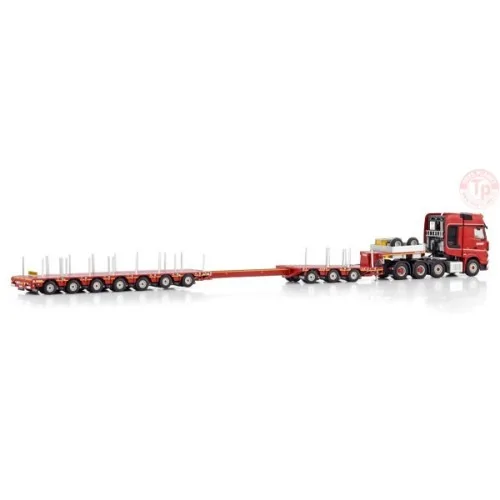 MERCEDES-BENZ ACTROS MP5 SLT GIGA SPACE 8X4 MANOOVR - 3+7 AXLE Nooteboom Red Line WSI 598.30.03 WSI MODELS
