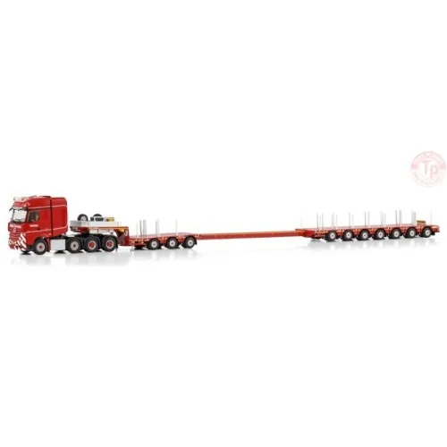 MERCEDES-BENZ ACTROS MP5 SLT GIGA SPACE 8X4 MANOOVR - 3+7 AXLE Nooteboom Red Line WSI 598.30.03 WSI MODELS