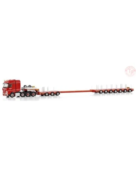 MERCEDES-BENZ ACTROS MP5 SLT GIGA SPACE 8X4 MANOOVR - 3+7 AXLE Nooteboom Red Line WSI 598.30.03 WSI MODELS