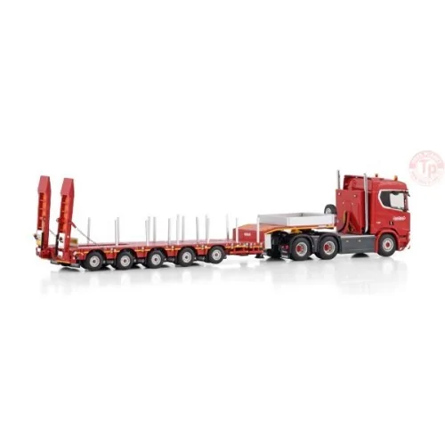 SCANIA R NORMAL CR20N 6X4 MANOOVR - 5 AXLE Nooteboom Red Line WSI 598.30.01 WSI MODELS