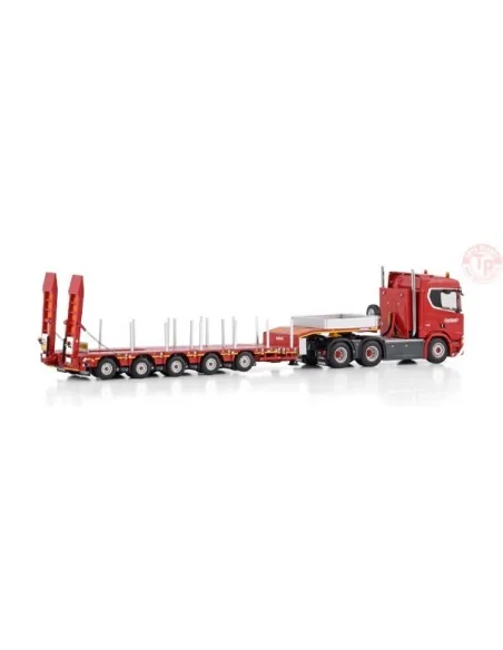 SCANIA R NORMAL CR20N 6X4 MANOOVR - 5 AXLE Nooteboom Red Line WSI 598.30.01 WSI MODELS