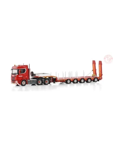 SCANIA R NORMAL CR20N 6X4 MANOOVR - 5 AXLE Nooteboom Red Line WSI 598.30.01 WSI MODELS
