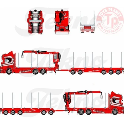Scania Next Gen serie R Highline per il trasporto di legname Gustafsssons TEKNO 85984 TEKNO