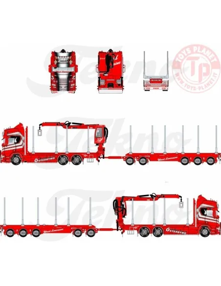 Scania Next Gen serie R Highline per il trasporto di legname Gustafsssons TEKNO 85984 TEKNO Scania Next Gen serie R Highline per il trasporto di legname Gustafsssons TEKNO 85984 TEKNO