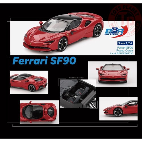 1/64 FERRARI SF90 ROSSO CORSA 2024 BBRFER64030 BBR MODELS 1:64