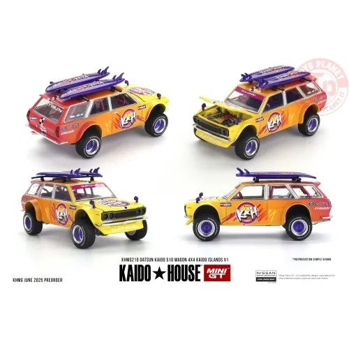 DATSUN 510 WAGON 4X4 KAIDO ISLANDS V1 1969 KHMG210 Mini Gt