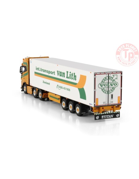 VOLVO FH5 GLOBETROTTER XL 6X2 TWIN STEER REEFER TRAILER - 3 AXLE Van Lith WSI 01-4708 WSI MODELS VOLVO FH5 GLOBETROTTER XL 6X2 TWIN STEER REEFER TRAILER - 3 AXLE Van Lith WSI 01-4708 WSI MODELS