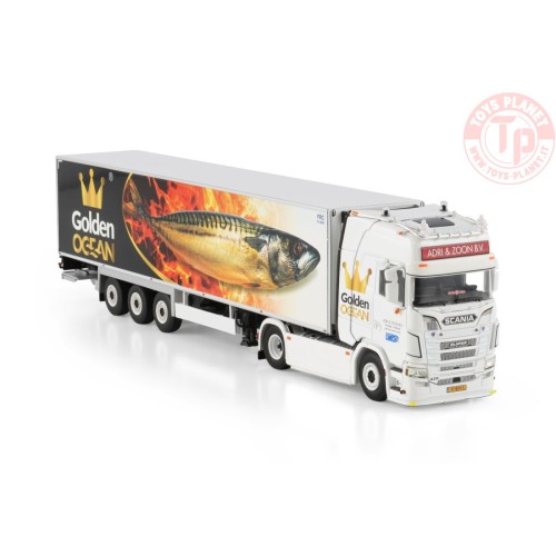 1/50 SCANIA S HIGHLINE CS20H 4X2 REEFER TRAILER - 3 AXLE Adri & Zoon WSI 01-4772 WSI MODELS