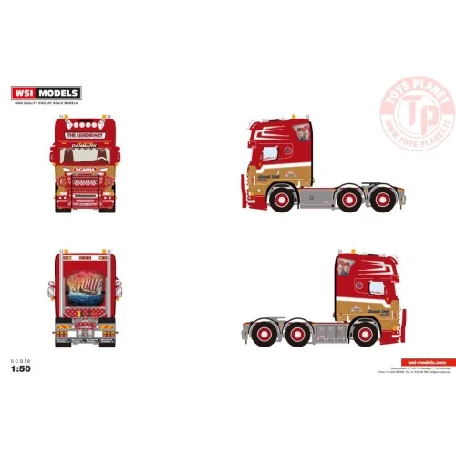 SCANIA R6 TOPLINE 6X2 TWIN STEER Manuel Rogl WSI 01-4825 WSI MODELS